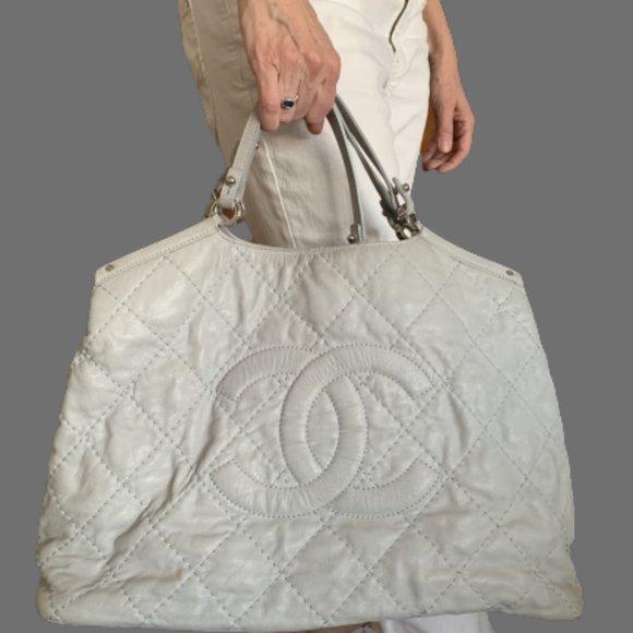 Chanel Shopping Tote — Ice Grey